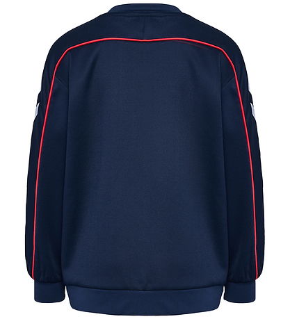 Hummel Sweatshirt - hmlJR - Interlock Crewneck - Dress Blues