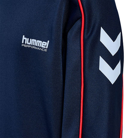Hummel Sweatshirt - hmlJR - Interlock Crewneck - Dress Blues