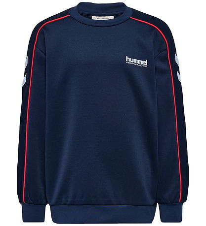 Hummel Sweatshirt - hmlJR - Interlock Crewneck - Dress Blues