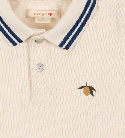 Konges Sløjd Polo shirt - Piqué - Florian - Antique White