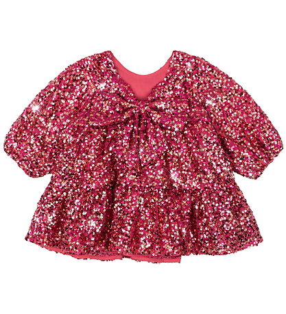 Konges Sløjd Jurk - Lila Sequin Bow - Mousserende Sangria