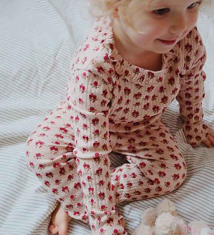 Konges Sløjd Leggings - Rib - Nia - Ruby Rose w. Pointelle