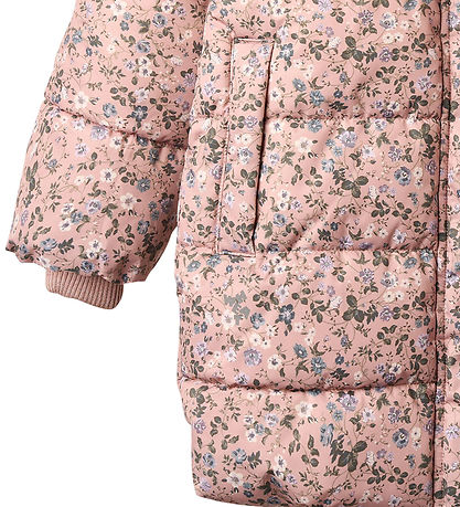 Wheat Puffer Jacket - Yrsa - Rose Powder Flowers