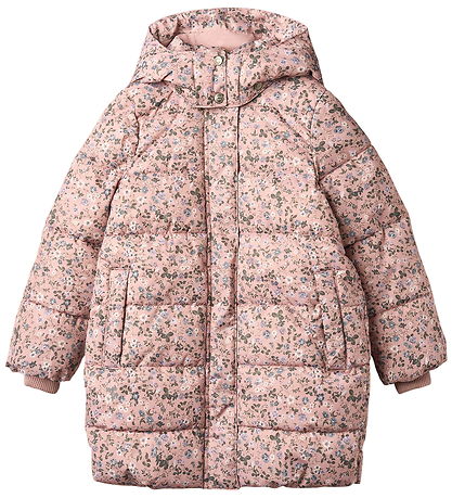 Wheat Puffer Jacket - Yrsa - Rose Powder Flowers