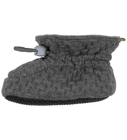 Melton Slippers - Noos - Medium+ Grey Melange