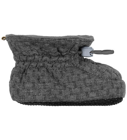 Melton Slippers - Noos - Medium+ Grey Melange