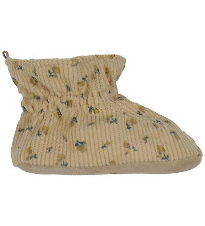 Melton Corduroy Shoes - Floral - Apple Cinnamon
