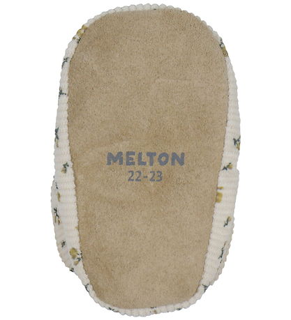 Melton Corduroy Shoes - Noos - Floral - Ecru