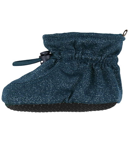 Melton Booties - Glitter - Marine