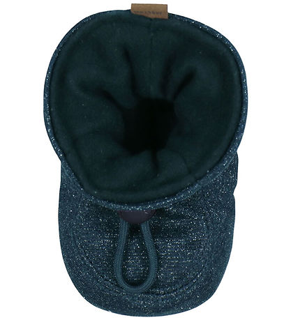 Melton Booties - Glitter - Marine