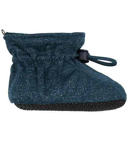 Melton Booties - Glitter - Marine