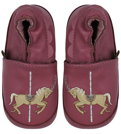 Chaussures en cuir à semelle souple Melton - Carousel - Rouge Vi