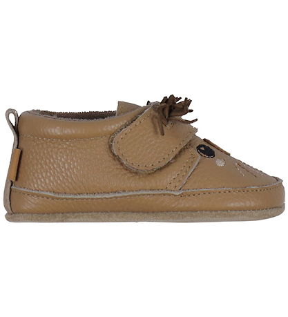 Melton Soft Sole Leather Shoes - Noos - Owl - Biscuit