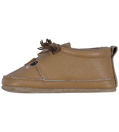 Melton Soft Sole Leather Shoes - Noos - Owl - Biscuit
