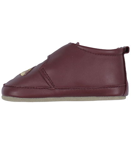 Melton Soft Sole Leather Shoes - Mushroom - Bordeaux