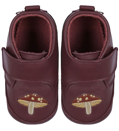 Melton Soft Sole Leather Shoes - Mushroom - Bordeaux