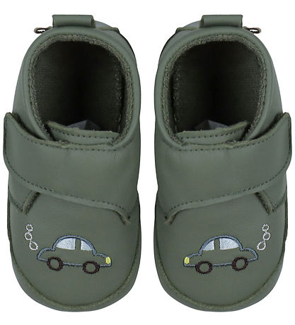 Melton Soft Sole Leather Shoes - Petit Auto - Clover Green