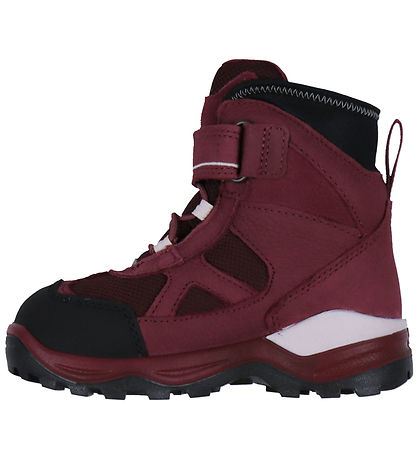 Ecco Winter Boots - Snow Mountain - Black/Red Plum/Dark Ruby