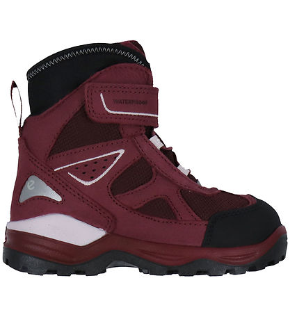 Ecco Winter Boots - Snow Mountain - Black/Red Plum/Dark Ruby