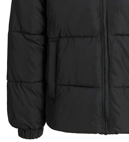 Jack & Jones Puffer Jacket - JjMaze - Black/White Logo
