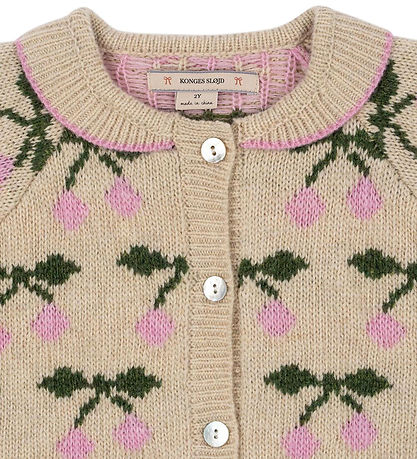 Konges Sløjd Cardigan - Wool - Knitted - Belou - Cherry
