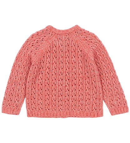Konges Sløjd Cardigan - Wool- Knitted - Isa - Pink w. Pointelle