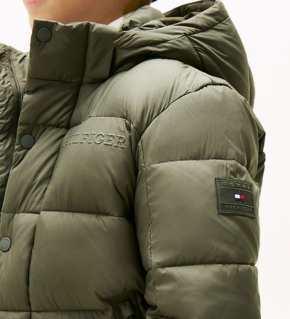 Tommy Hilfiger Puffer Jacket - Matt Duck Shine - Pewter Green