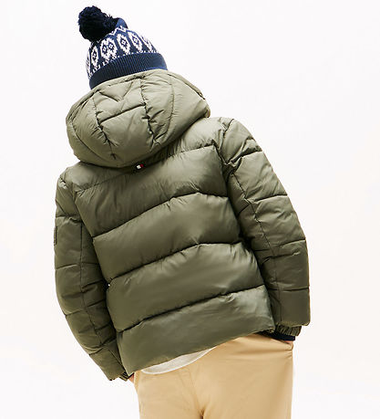 Tommy Hilfiger Puffer Jacket - Matt Duck Shine - Pewter Green