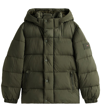 Tommy Hilfiger Puffer Jacket - Matt Duck Shine - Pewter Green