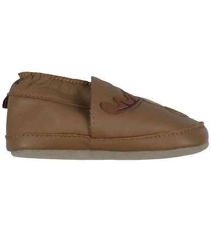 Melton Slippers - Soft Sole Leather Shoes - Cognac