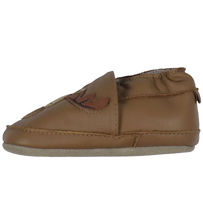 Melton Slippers - Soft Sole Leather Shoes - Cognac