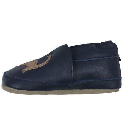 Melton Soft Sole Leather Shoes - Dinosaur - Navy Academy