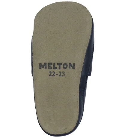 Melton Soft Sole Leather Shoes - Dinosaur - Navy Academy
