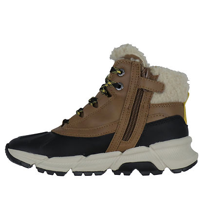 Geox Winter Boots - J Flexyper Plus - Brown/Yellow