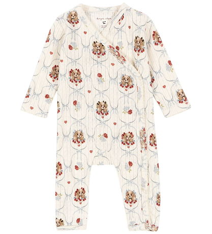 Konges Sløjd Jumpsuit - Rib - Minnie - Puppy w. Pointelle