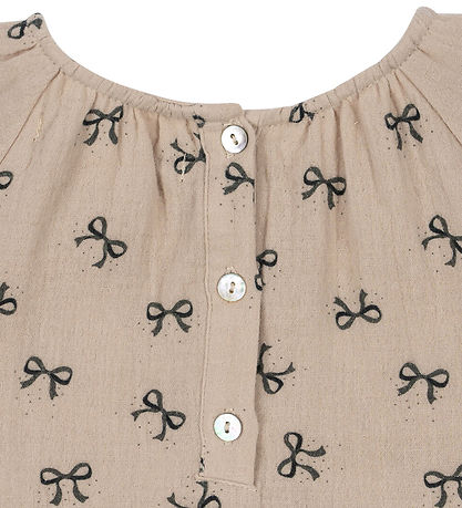 Konges Sløjd Dress - Muslin - Coco - Bow Magnet