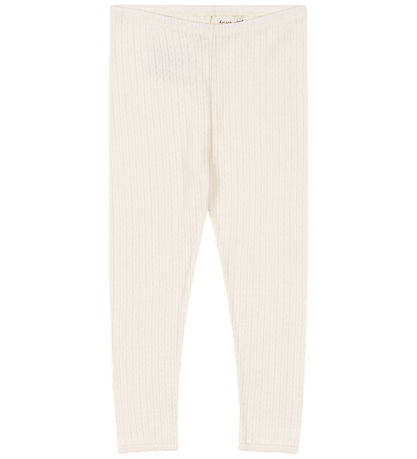 Konges Sløjd Leggings - Rib - Minnie - Antique White