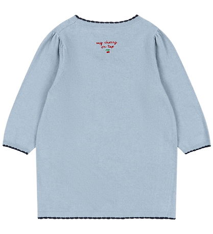 Konges Sløjd Kleid - Baumwolle/Wolle - Strick - Alexa - Blue Neb