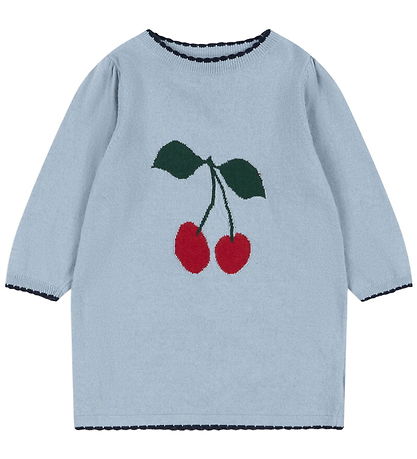 Konges Sløjd Kleid - Baumwolle/Wolle - Strick - Alexa - Blue Neb