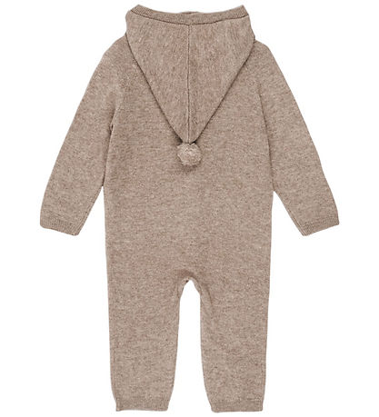 Konges Sløjd Jumpsuit - Wool - Knitted - Mattou - Light Brown