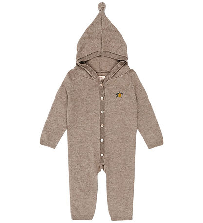 Konges Sløjd Jumpsuit - Wool - Knitted - Mattou - Light Brown
