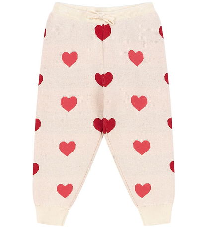 Konges Sløjd Trousers - Knitted - Lapis - Coeur Coloré Duo Pink