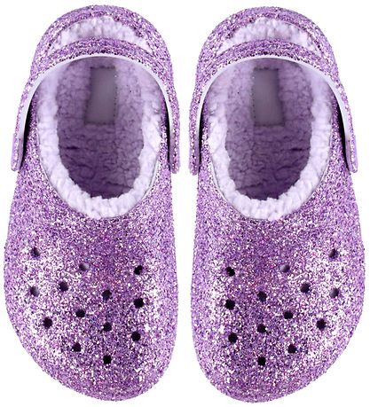 Crocs Sandalen - Clsc Lined Chunky Glitter - Purple Moon