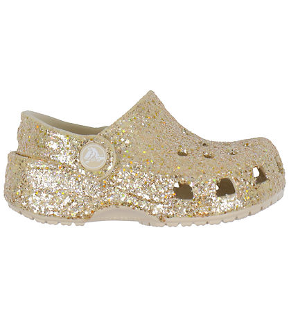 Crocs Sandals - Littles Chunky Glitter - Sandstone