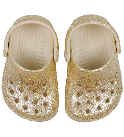 Crocs Sandals - Littles Chunky Glitter - Sandstone
