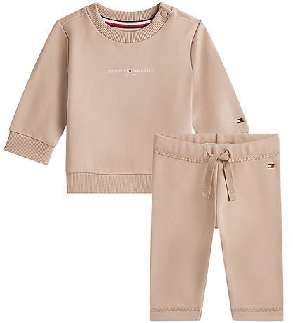 Tommy Hilfiger Sweat Set - Mini Corp - Malted Milk