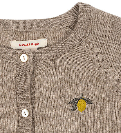 Konges Sløjd Cardigan - Wool - Knitted - Mattou - Light Brown