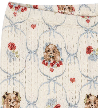 Konges Sløjd Leggings - Rib - Minnie - Welpe m. Lochmuster