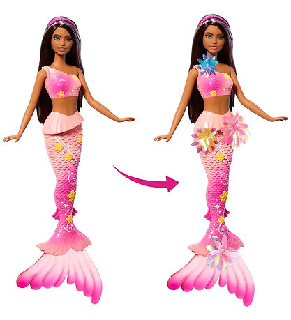 Barbie Doll - Blooming Magic Black Mermaid Doll