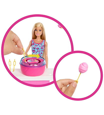 Barbie Doll - Mysteries Cotton Candy & Games Playset